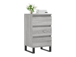 Aparador madera de ingeniería gris Sonoma 40x35x70 cm ES56430
