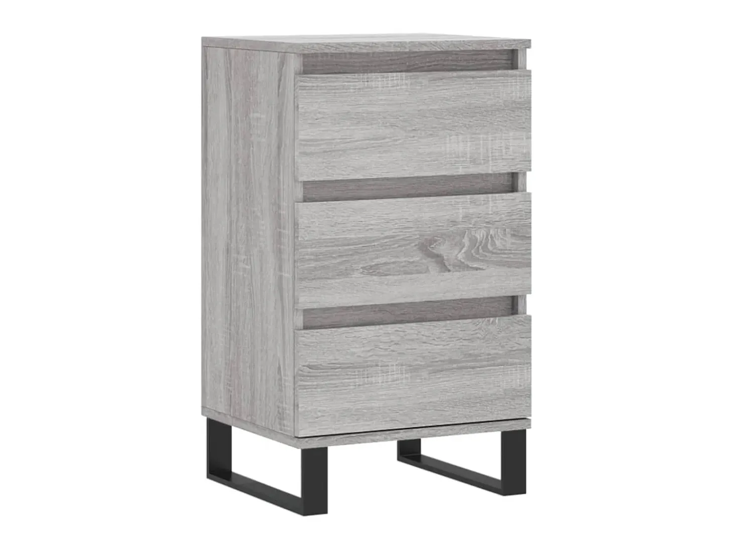 Aparador madera de ingeniería gris Sonoma 40x35x70 cm ES56430