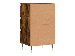 Aparador madera de ingeniería roble ahumado 40x35x70 cm