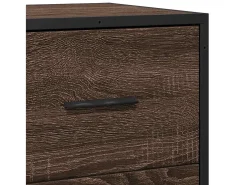 Aparador madera ingeniería roble marrón 68x35x76 cm