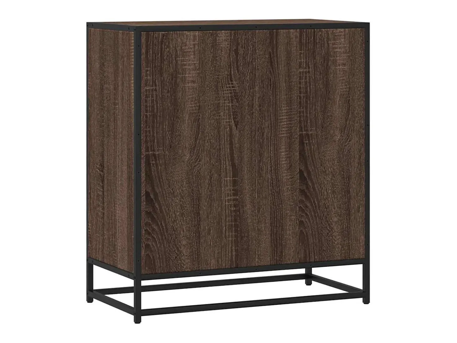 Aparador madera ingeniería roble marrón 68x35x76 cm
