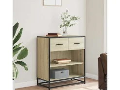 Aparador madera ingeniería roble Sonoma 68x35x76 cm