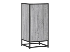 Aparador madera ingeniería y metal gris Sonoma 35,5x35x76 cm