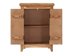 Aparador madera maciza acacia y reciclada 55x33x75 cm ES864976
