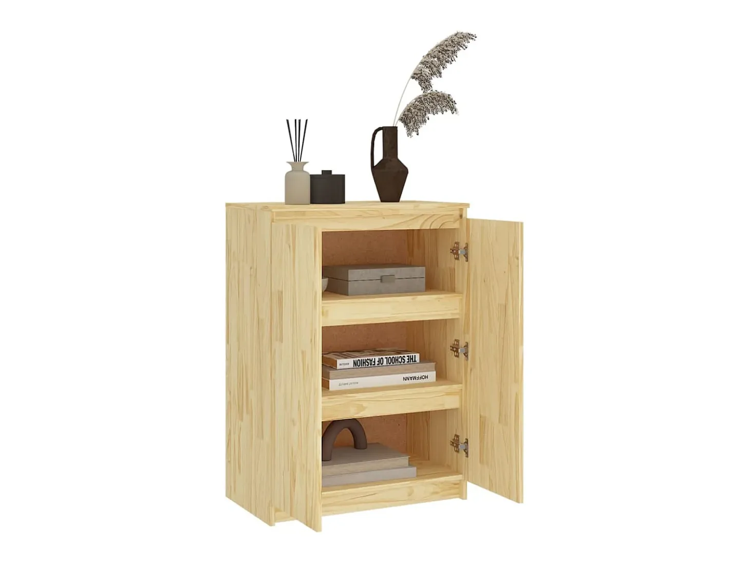 Aparador madera maciza de pino 60x36x84 cm