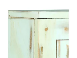 Aparador madera maciza de mango azul claro 110x35x70 cm