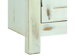 Aparador madera maciza de mango azul claro 110x35x70 cm