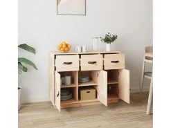 Aparador madera maciza de pino 100x40x75 cm