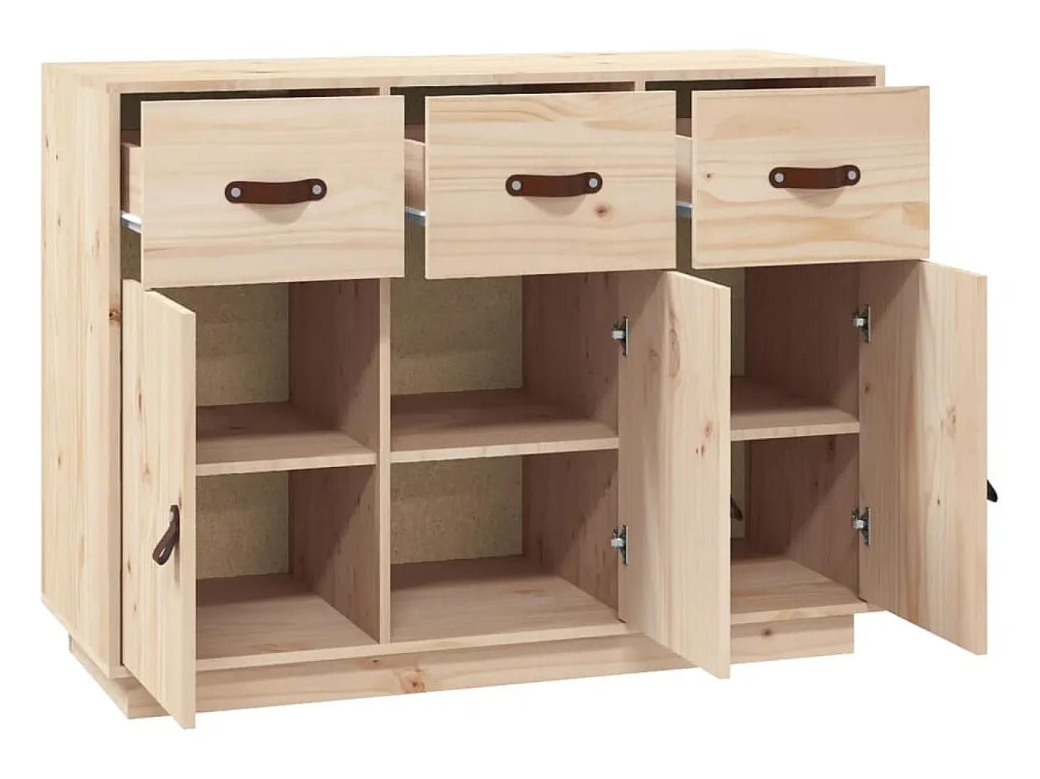 Aparador madera maciza de pino 100x40x75 cm