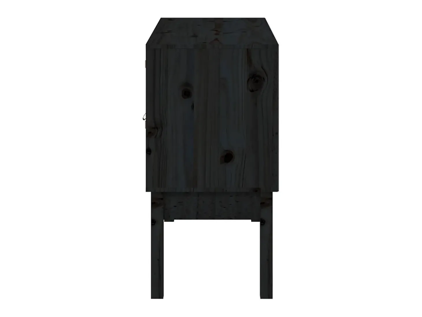 Aparador madera maciza de pino negro 110x40x78 cm