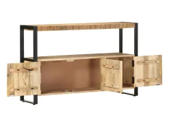 Aparador madera maciza de mango 120x30x75 cm