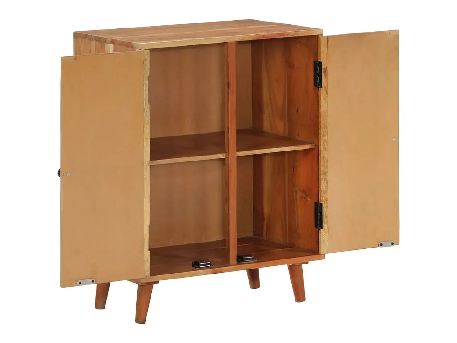 Aparador madera maciza de acacia 60x35x74 cm