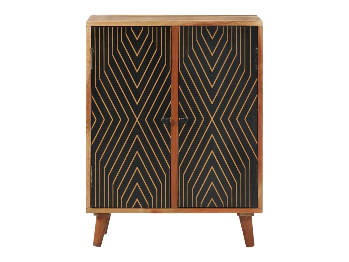 Aparador madera maciza de acacia 60x35x74 cm
