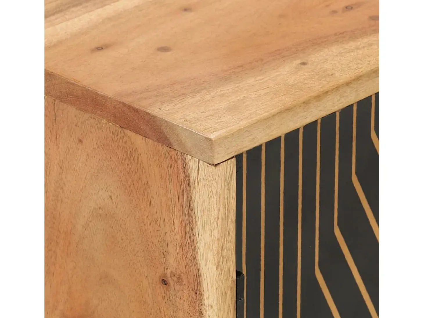 Aparador madera maciza de acacia 60x35x74 cm