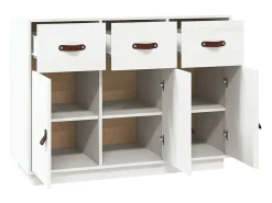 Aparador madera maciza de pino blanco 100x40x75 cm