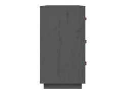 Aparador madera maciza de pino gris 80x40x75 cm ES25545
