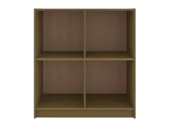 Aparador madera maciza de pino marrón miel 70x33x76 cm ES26527