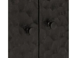 Aparador madera maciza de mango negro 60x33x75 cm
