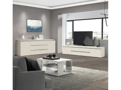 Aparador MAGIC con 2 puertas y 3 cajones color cachemira - 240x40x80 cm