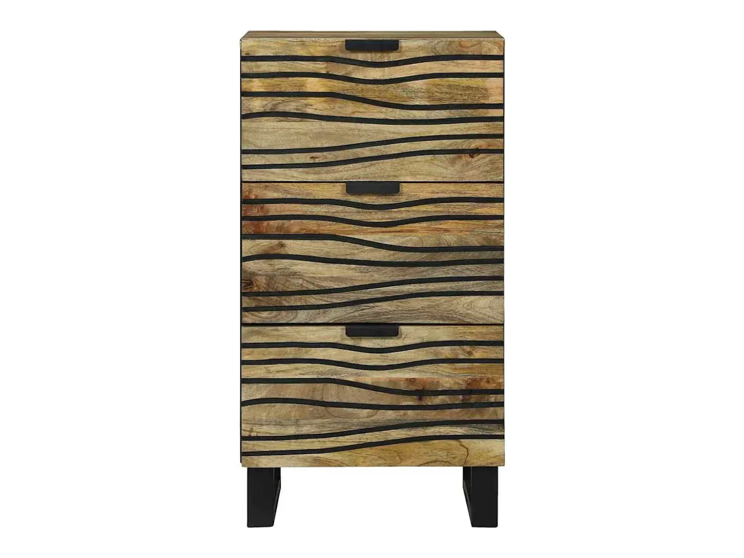 Aparador Marrón 40 x 33 x 75 cm madera maciza de mango