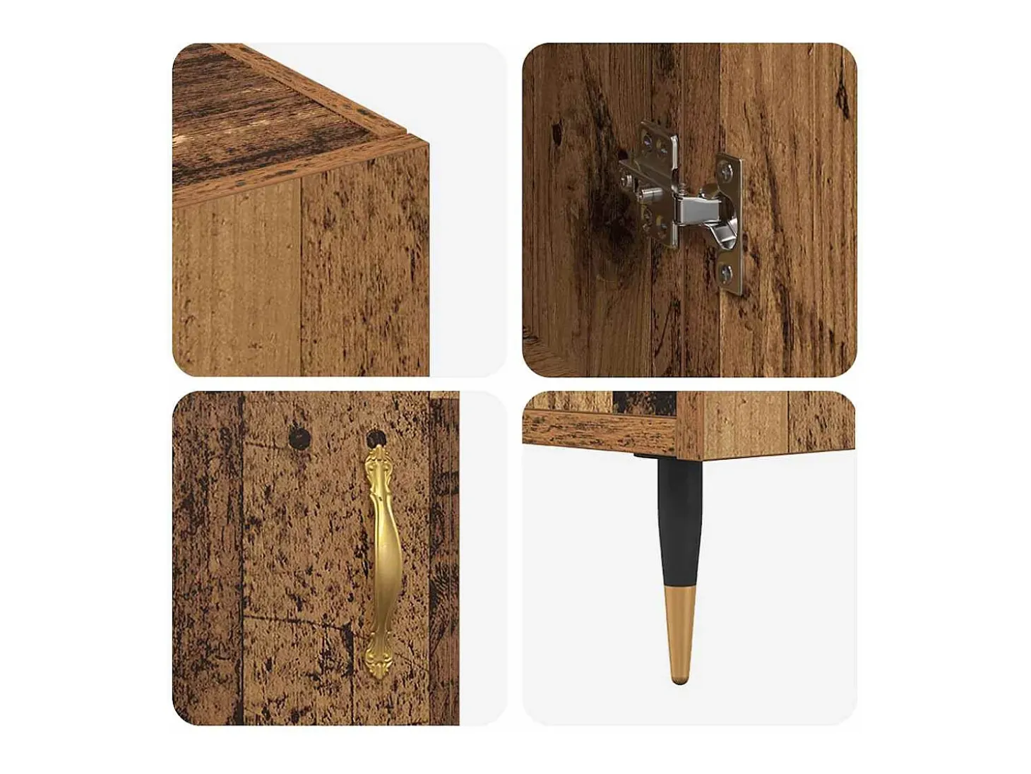 Aparador Marrón 90 x 34 x 80 cm Madera de Ingeniería