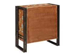 Aparador marrón 66 x 33 x 70 cm madera maciza recuperada