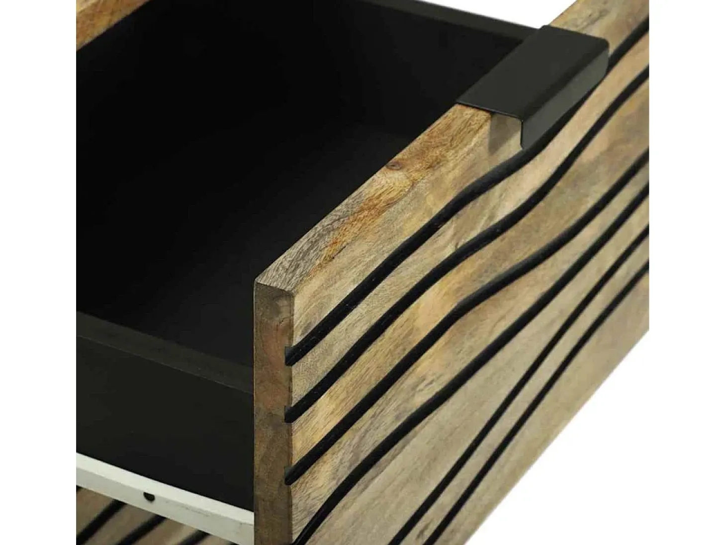 Aparador Marrón 40 x 33 x 75 cm madera maciza de mango
