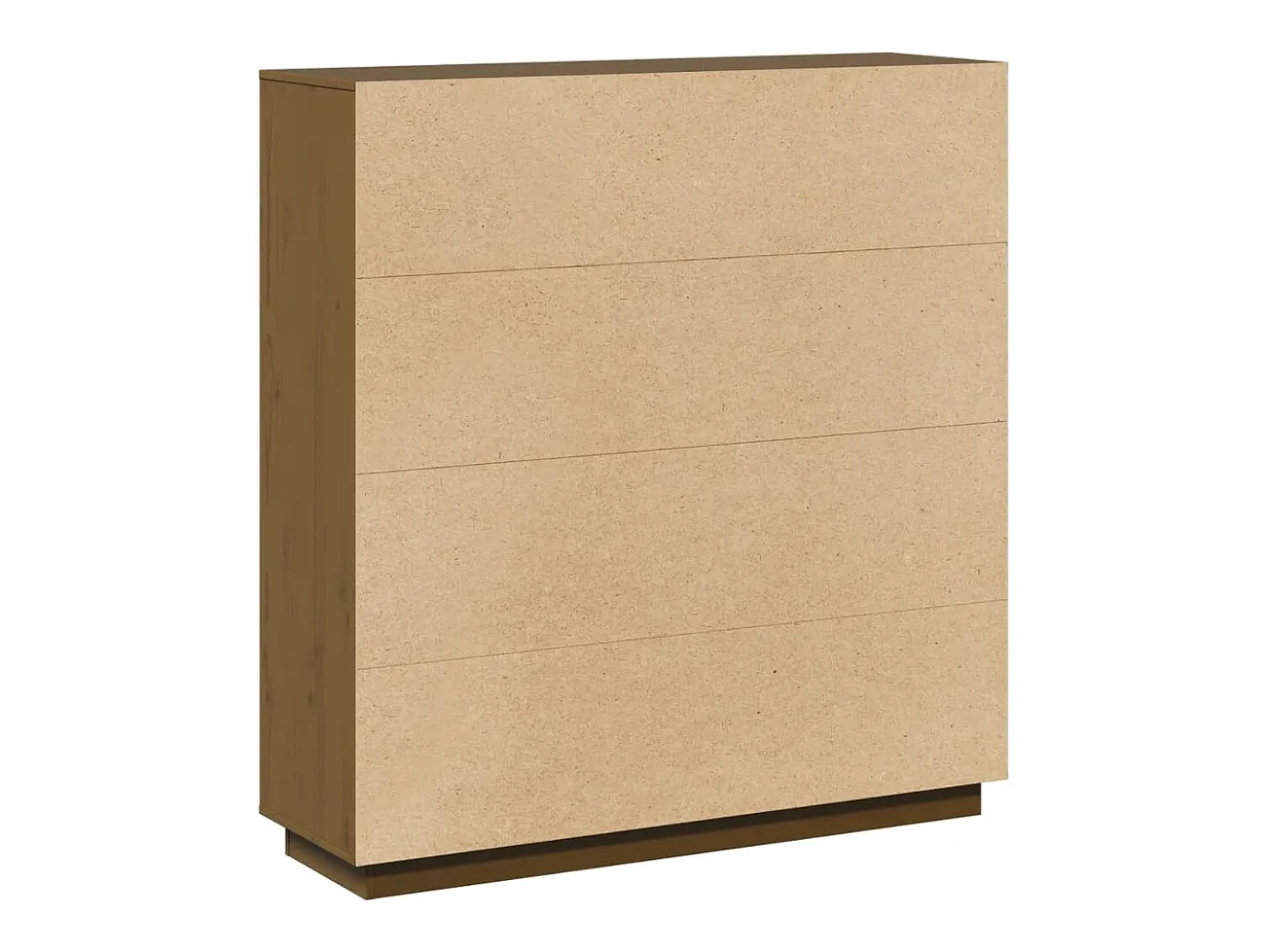 Aparador marrón miel 110,5x35x117 cm Madera maciza de pino