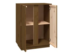 Aparador Marrón Miel 60x35x80 cm Madera Maciza de Pino