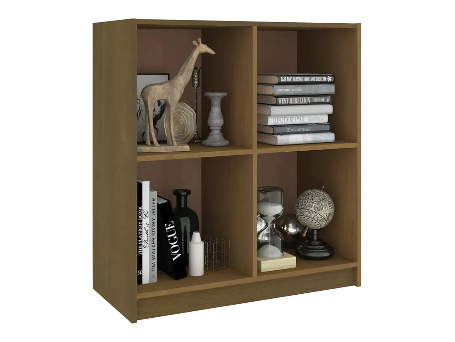 Aparador Marrón Miel 70x33x76 cm Madera Maciza de Pino