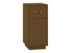 Aparador Marrón Miel 34x40x75 cm Madera Maciza de Pino
