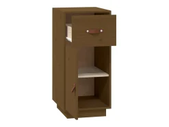 Aparador Marrón Miel 34x40x75 cm Madera Maciza de Pino