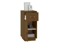 Aparador Marrón Miel 34x40x75 cm Madera Maciza de Pino