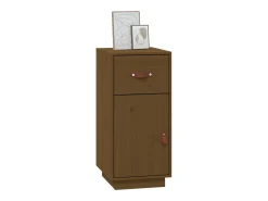Aparador Marrón Miel 34x40x75 cm Madera Maciza de Pino