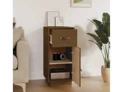 Aparador Marrón Miel 34x40x75 cm Madera Maciza de Pino