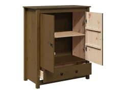 Aparador Marrón Miel 83x41,5x100 cm Madera Maciza de Pino