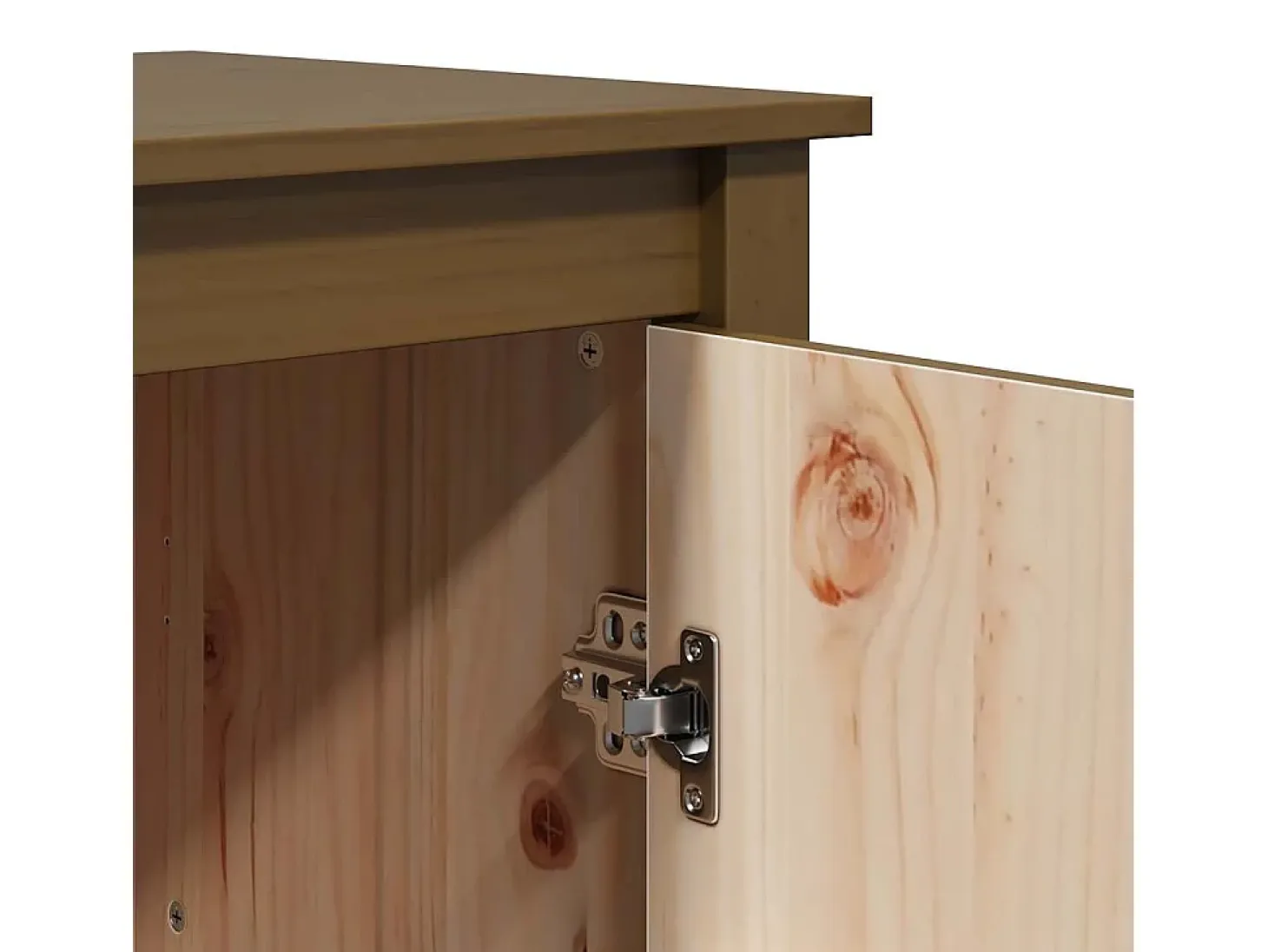 Aparador Marrón Miel 83x41,5x100 cm Madera Maciza de Pino