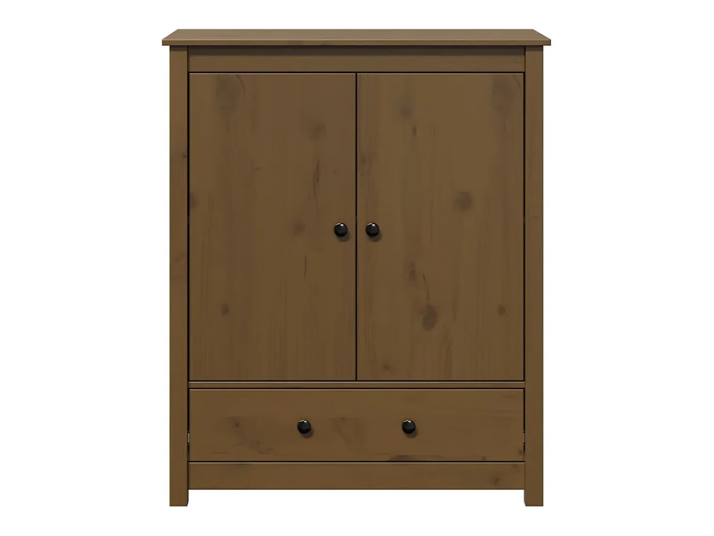 Aparador Marrón Miel 83x41,5x100 cm Madera Maciza de Pino