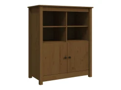 Aparador Marrón Miel 83x41,5x100 cm Madera Maciza de Pino