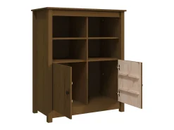Aparador Marrón Miel 83x41,5x100 cm Madera Maciza de Pino