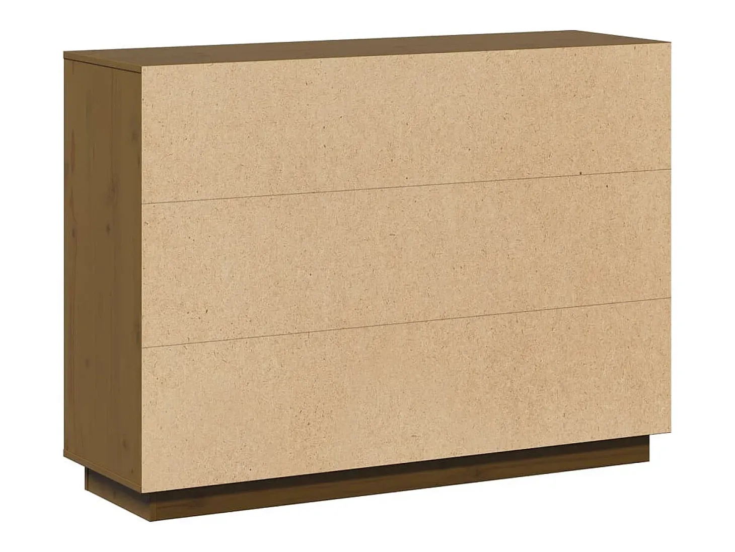 Aparador Marrón Miel 110,5x35x80 cm Madera Maciza de Pino