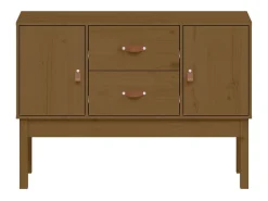Aparador Marrón miel 110x40x78 cm Madera maciza de pino