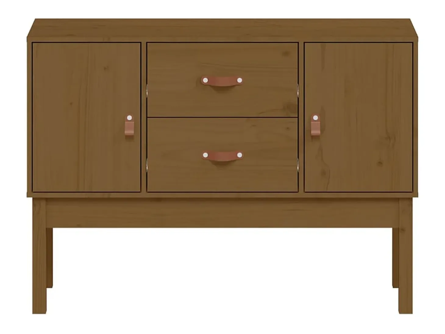 Aparador Marrón miel 110x40x78 cm Madera maciza de pino