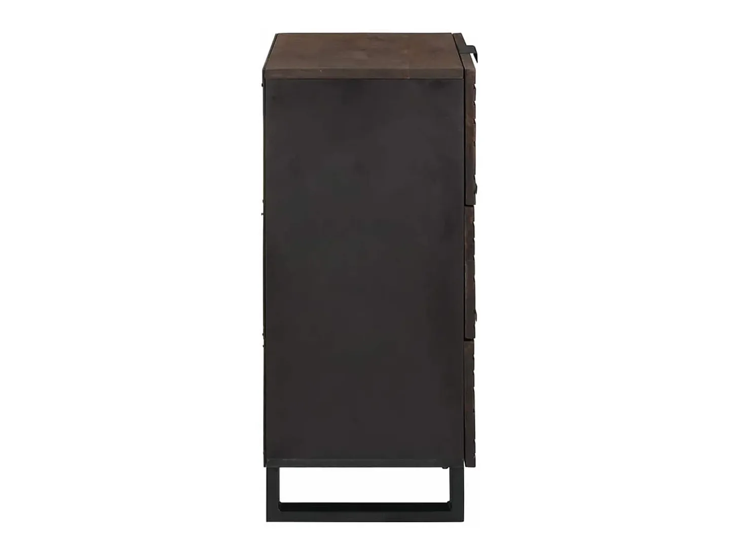 Aparador marrón 40x33x75 cm madera maciza de mango