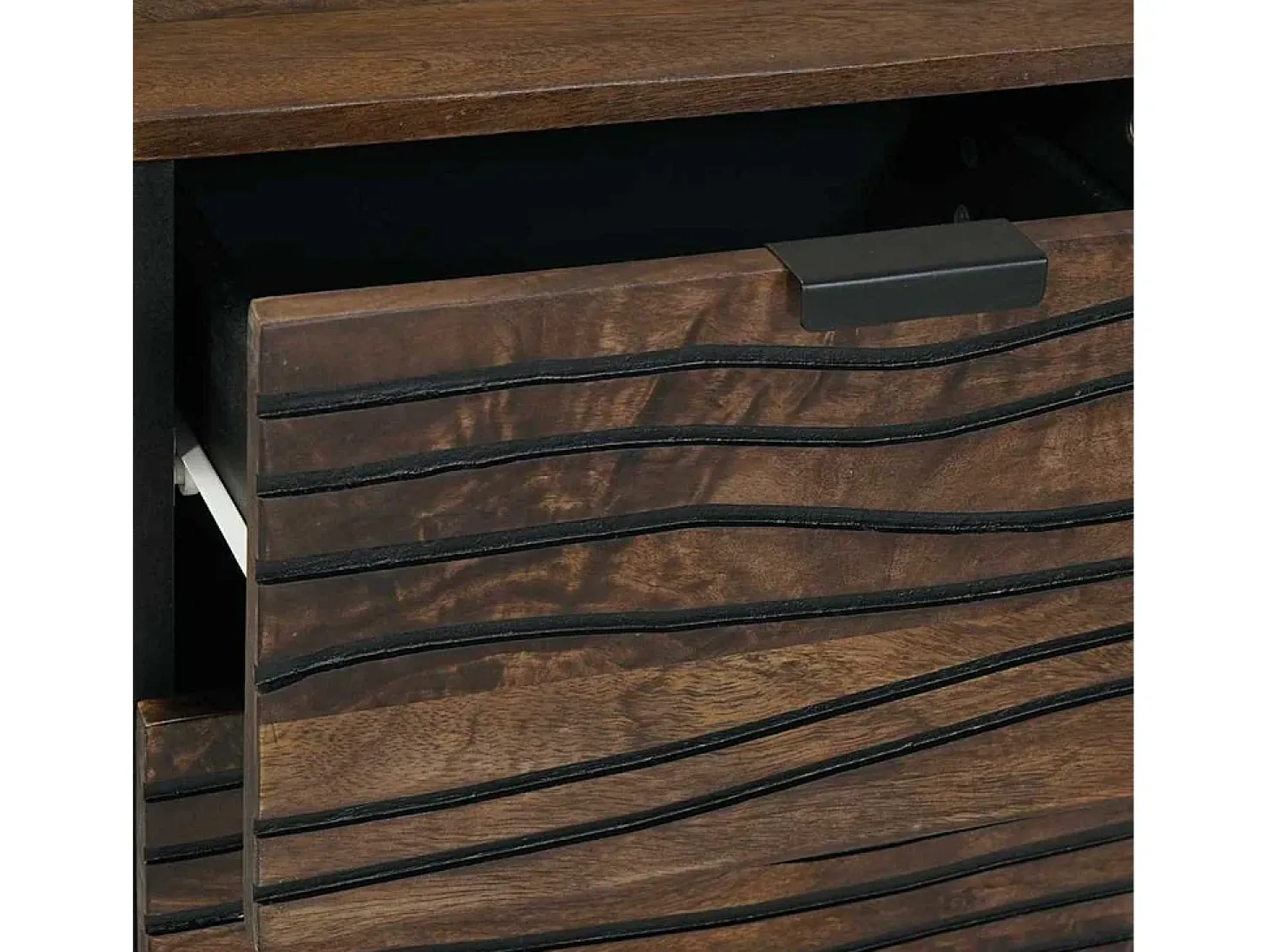 Aparador marrón 40x33x75 cm madera maciza de mango