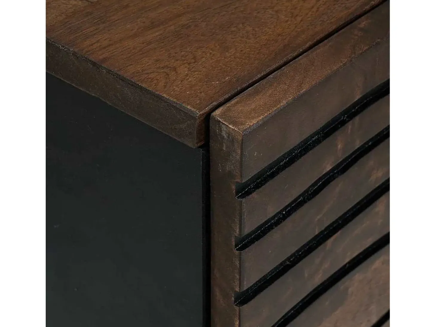 Aparador marrón 40x33x75 cm madera maciza de mango