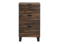 Aparador marrón 40x33x75 cm madera maciza de mango