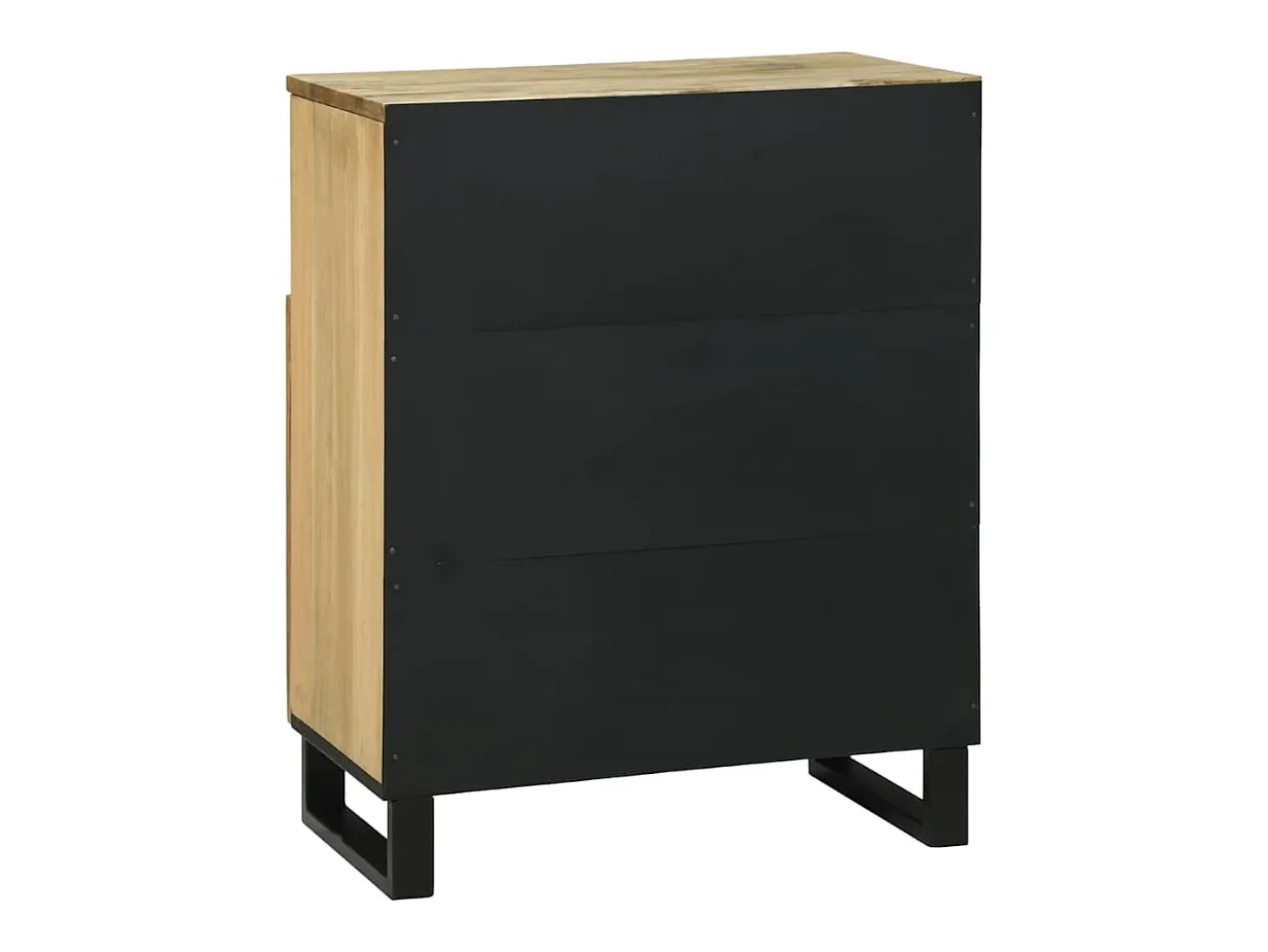 Aparador marrón 60x33x75 cm madera maciza de mango