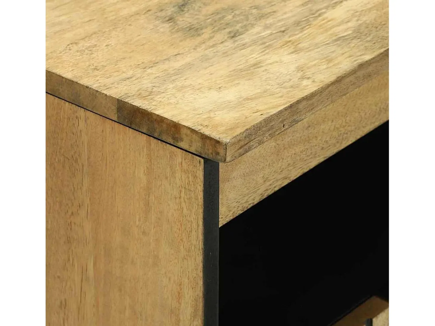 Aparador marrón 60x33x75 cm madera maciza de mango