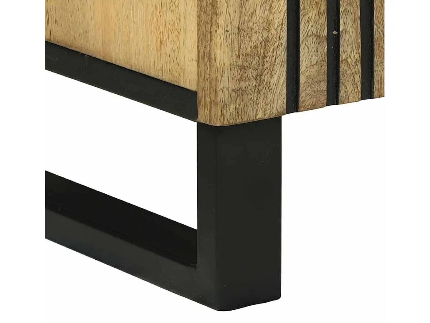 Aparador marrón 60x33x75 cm madera maciza de mango